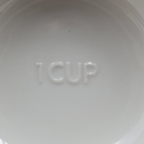 Hallmark Nesting Ceramic Measuring Cups Bowls Embossed Snowflake Handles - Picture 6 of 7